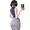 Lencería Sexy, Secretaria de Puro Deseo, Falda de Cadera, Uniforme de Azafata, No Necesita Quitarse, Presentadora Apasionada, Traje de Transgénero, Sistema de Abstinencia Sexy