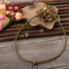 073 Cuerda para Colgante de Hombre y Mujer Buda de Jade Colgante de Guanyin Lanyard de Jade Pei Cuerda para Collar de Jade Cuerda Trenzada Collar de Cuerda Roja