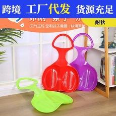Esquís en forma de abanico para niños, almohadillas gruesas para esquí sobre césped y arena, almohadillas para esquí, esterillas para remar en patineta al aire libre, venta al por mayor