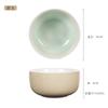 Cuenco de cerámica vintage de estilo nuevo con cambio gradual, cuenco doméstico para fideos de carne, cuenco para sopa, cuenco grande de arroz de estilo japonés, cuenco para hornear carne, cuenco para gachas de arroz