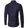 E-commerce transfronteiriço Primavera e Outono Nova refrescante algodão flor grande masculina manga longa camisa masculina C009