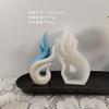 Molde para Vela Aromática Llama de Coral de Amazonia Adorno de Piedra Difusora DIY Herramienta de Pulido de Silicona para Velas de Coral Marino