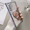 Aplicável à Capa de Celular Samsung S26 Ultra Transparente Galvanizada Magnética MagSafe Película para Lente A56 Cobertura Total Sem Fio