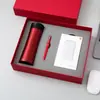 Caja de regalo de lujo con taza térmica, batería externa, paraguas, vaso de agua de cintura delgada, paraguas de cápsula y otros artículos adecuados para regalos de reunión anual