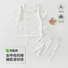 Verano Gasa Fina Algodón Manga Corta Pantalones Cortos Ropa de Bebé Conjunto Dividido Pijama Ropa para Aire Acondicionado Ropa de Bebé