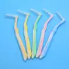Fabricantes para Adultos y Niños con Cepillo de Dientes Ortodóntico Cepillo Interdental en Forma de L Limpieza Dental Cepillo Interdental