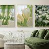 Pintura en Lienzo Tríptico para Sala de Estar y Dormitorio, Lienzo al Óleo Pintado a Aerosol de Alta Definición, Pintura Decorativa Estilo Chino, Arte de Pared al por Mayor