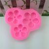 Molde de silicona de flor creativa de 3 pétalos, incluso de 4 o 5 pétalos, superficie de corte, flor pequeña, molde para hornear pasteles de azúcar, venta al por mayor