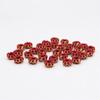 Accesorios de cuerda hechos a mano con forma de espiral de loto, pulsera de cuerda roja, hebilla de anillo redondo, accesorios de joyería DIY, espaciador de material