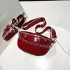 2026 Primavera Nuevo Simple Brillante Estilo Coreano Moderno de Moda Color Sólido Cadena Hombro Cruzado Cintura Pecho Bolso