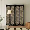 Biombo estilo americano, retro y lujoso, para divisiones de ambientes en salas de estar, recibidores, hogares, hoteles, oficinas y dormitorios; plegable y móvil