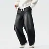 Jeans de mezclilla para hombre de otoño talla grande estilo japonés retro de Hong Kong, ropa de trabajo leñador, pierna curva, unisex, estilo de moda callejero H822