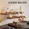 Estante de Almacenamiento de Perfumes de Escritorio, Estante de Exhibición de Escalera Acrílico para Cosméticos y Labiales de Tocador, Estante de Almacenamiento Decorativo para Entrada