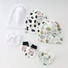 Comércio exterior chapéu fetal recém-nascido chapéu de bebê luvas de bebê gorro infantil chapéu de bebê