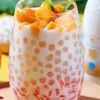 Set Combinado de Bolas de Taro y Té de Leche con Sago para Tiendas de Té de Leche, Uso Doméstico y Comercial, Sin Aditivos, Bolas Blancas Grandes, Tienda Oficial Principal