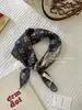 Algodón suave y lino transpirable aptos para la piel protección para el cuello cuadrado pequeño punto de ola flor de anacardo turbante exportación coreana bufanda individual bufanda de seda damas