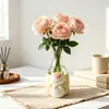 Adornos de jarrón de vidrio antiestrés para sala de estar del hogar, arreglo floral, recibidor, mueble de TV, artículos decorativos de alta gama