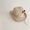 Sombrero de Sol de Verano para Bebé, Malla Fina, Ala Ancha, Sombrero de Pescador para Acampar para Niños y Niñas, Sombrero de Pescador Lindo con Protección Solar