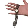 Collar de Botón de Resina con Encaje Vintage Estilo Francés, Cadena para Suéter de Lujo Ligero de Alta Gama, Accesorio de Diseñador de Nicho para Mujeres