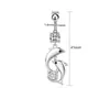 Comercio Electrónico Europeo y Americano Estilo Nuevo Delfín Lindo y Moderno Sexy Brillante Incrustado de Circonita Joyería de Piercing Anillo para Ombligo Anillo de Vientre