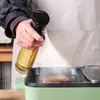Garrafa Pulverizadora de Óleo de Plástico 500ml, Dispensador de Óleo Tipo Pressão de Vidro, Tanque de Armazenamento de Óleo para Air Fryer Doméstico, Tipo Pressão