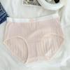 9690 Blanco Luz de Luna Sensación de Nube Amigable con la Piel Dulce Ropa Interior para Mujer Deportiva Ligera Color Fresco Calzones 7A Antibacteriano Algodón Puro Paquete de 50