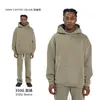 Personalización Kite Otoño e Invierno Marca Americana de Moda Sudadera de Terciopelo 350g Traje de Pantalón Recto para Hombre Sudadera con Capucha Casual para Hombre