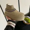 Botas de Neve Henan Sanpo com Solado Grosso Estilo Étnico 20597