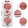 Venda Quente Transfronteiriça Bola de Espuma Pintada DIY Criativa de Natal Árvore de Natal 8cm com Fio Lantejoula Decoração de Espuma Bola de Natal