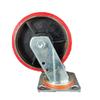 Ruedas Industriales de Poliuretano con Núcleo de Hierro 4 pulgadas / 5 pulgadas / 6 pulgadas / 8 pulgadas de Alta Resistencia Ruedas de PU de Acero Inoxidable 304 Ruedas para Carrito
