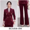 Terno feminino profissional com calça flare, novo estilo outono e inverno 2026, vestuário formal de alta qualidade para o dia a dia e trabalho, transfronteiriço