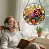 Cor Nova Transfronteiriça Redondo Vidro Pendurado Hortênsia Janela de Casa Jardim Pegador de Sol