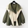 Trench Coat de Comprimento Médio com Ajuste na Cintura 2026 Novo Produto Transfronteiriço Estilo Coreano Nova Roupa Feminina Jaqueta Casual Tendência para Primavera e Outono