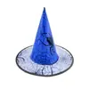 Sombrero de Halloween Tocado Sombrero de Bruja Colorido Puntiagudo Sombrero de Bruja de Pascua Sombrero Mágico de Harry Potter Mago
