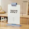 Calendário Planner de Autodisciplina 2027 Novo Modelo Decoração de Mesa de Escritório Estudante Calendário Criativo Estilo Caderno