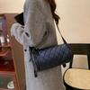 Bolso Cruzado de Cilindro Romboide Original para Mujer Verano 2022 Nuevo de Moda Estilo Occidental Texturizado Versátil Cubo Bolso de Hombro de Tela Oxford