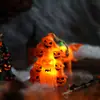 Linternas de Calabaza de Halloween, Luces de Escoba de Bruja, Luces de Velas, Accesorios de Decoración Transfronterizos de Calabaza, Velas Electrónicas