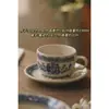 Juego de Tazas de Café Retro Jingdezhen Estilo Europeo Pequeña Taza de Cerámica de Lujo Creativo Pastoral Juego de Té de la Tarde Té Floral