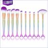 Explosiones 10 set de brochas de maquillaje de cola de sirena pintura suelta base brocha para ojos herramientas de belleza para maquillaje