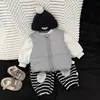 Chaleco de Algodón de Invierno para Niños Estilo Nuevo Guapo Bebé Acolchado Engrosado Chaleco Exterior de Moda para Bebé Chaleco Cálido