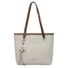 Bolso Tote Retro de Gran Capacidad de Moda de Este Año Nuevo Modelo 2026 Bolso de Hombro de Moda para Mujer Bolso Casual Color Block para Viajes de Negocios para Mujer