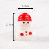 Navidad Anciano Muñeco de Nieve Micro Paisaje Paisaje de Nieve Adornos Tren Caja Calcetines Campana Regalo Resina Adornos Pequeños
