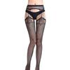 Nueva red de pesca antienganches sexy transparente hueca por los cuatro lados Medias para mujer Calcetines de liga abiertos para mujer Jacquard Liguero