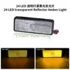 Luz de Freno para Pedal de Vehículo Eléctrico 24 LED Luz Trasera Señalizador de Giro Luz de Dirección Luz Lateral de Camión Reflector Reflector
