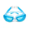 Óculos de natação para adulto de velocidade única HD à prova d'água antiembaçante silicone peça única protetor auricular óculos de natação óculos de natação atacado