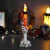Luz de Vela Digital de Halloween Transfronteriza Led Mano de Fantasma Vela Decoración Luz Nocturna Adornos de Vela Suministros de Decoración