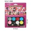Conjunto de Cartões com Ventosa para Pintura Facial 4 Cores 6 Cores Transfronteiriço Maquiagem de Halloween Pintura Corporal Tinta a Óleo Fluorescente Conjunto de Pintura Facial