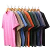 Camiseta Pesada de Manga Curta Lavada e Desgastada Masculina Verão Oversize Retro Americano High Street Marca Tendência Europeia e Americana Jeans Manga Meia