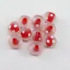 Cuentas de Ábaco de Vidrio de Colores Puntos de Arcoíris Hechas a Mano Accesorios de Cuentas Hechos a Mano para Hacer Joyería