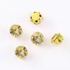 Rhinestone de Zircón Redondo con Garras Zircón de Color Sintético Individual Accesorios para Pulseras DIY para Ropa, Zapatos y Bolsos